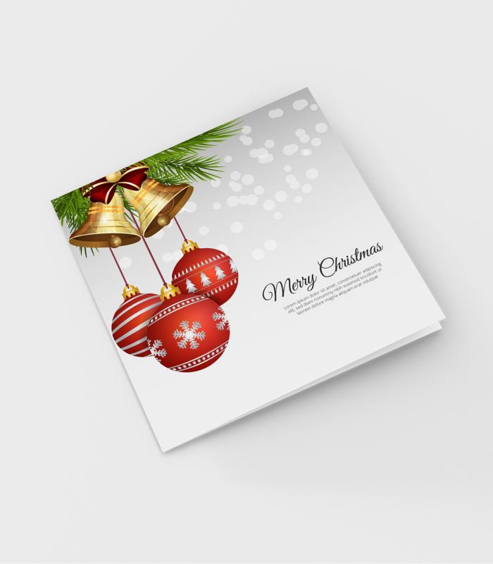 Giftmaker Square Christmas Cards – 2 Festive Designs, Pack Of 10 With Envelopes